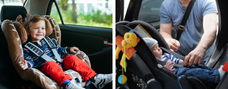 Kindersicherung durch Kindersitz im Auto